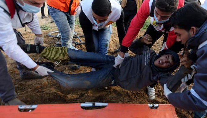 0490c a palestinian teenager was killed by israeli forces in the gaza strip during the latest of weekly protests