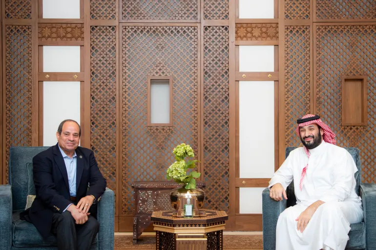 El-Sisi meets Crown Prince Mohammed bin Salman as Egypt’s economic woes deepen.